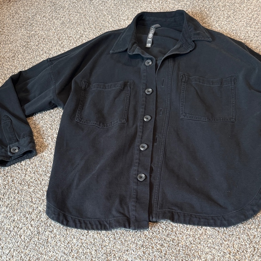 Vuori Black Casual Button-Down jacket